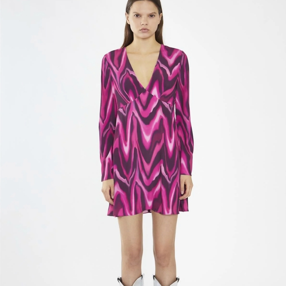 Glamorous | Pink Purple Design Mini Dress